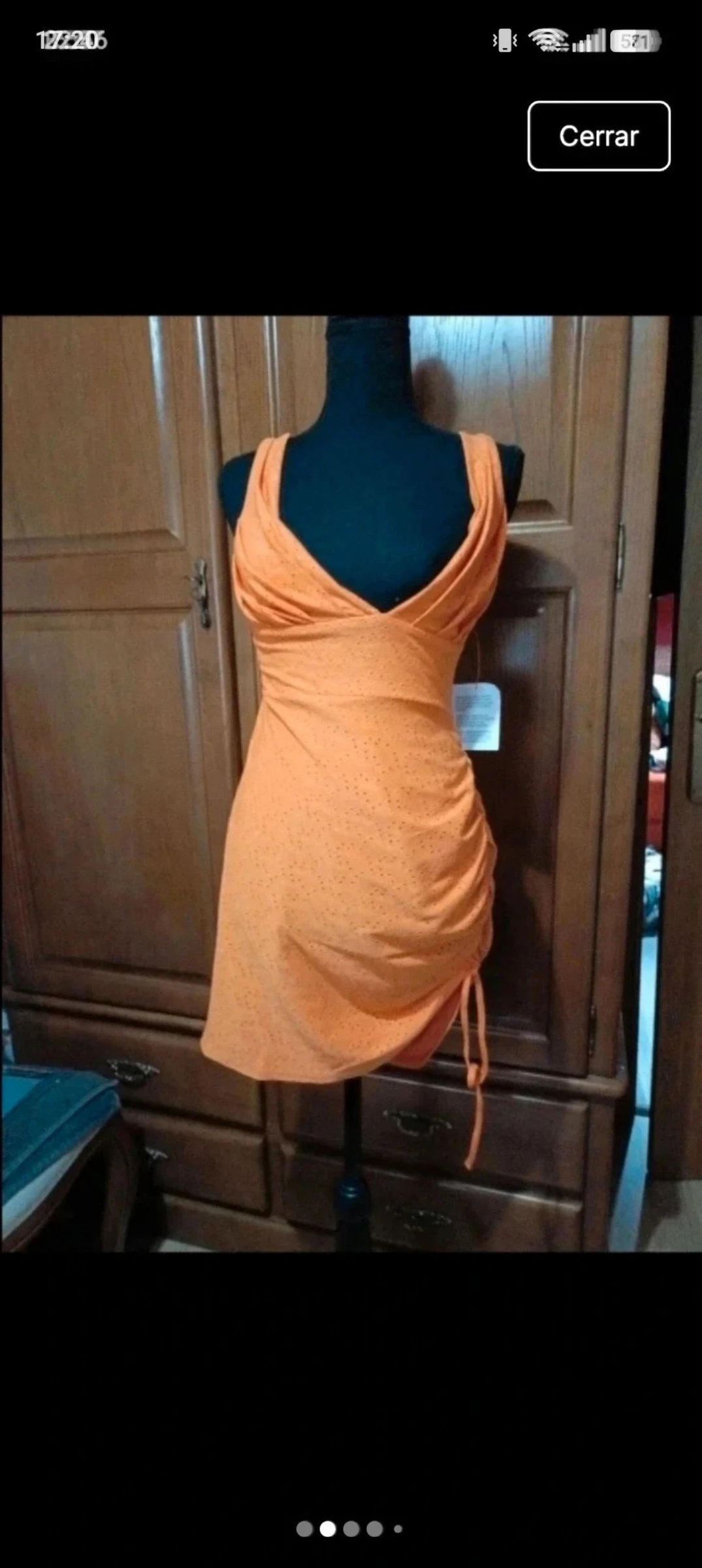 Vestido drapeado estilo inglês – photo 2